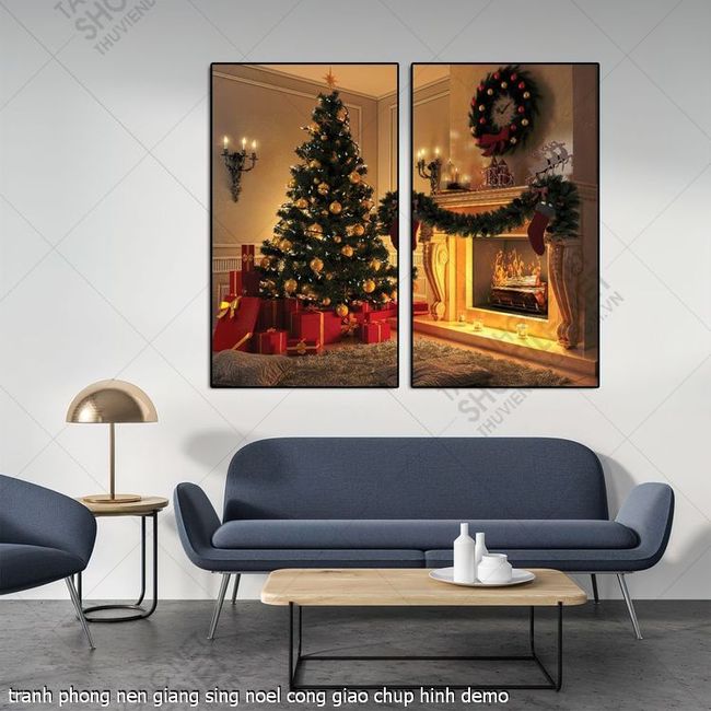 tranh phong nen giang sing noel cong giao chup hinh